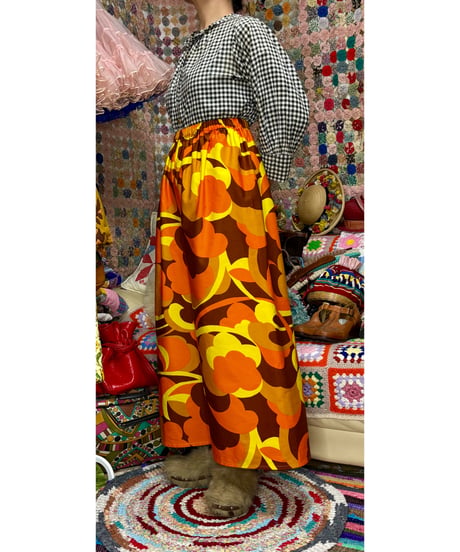 super wide leg pants（60-70s fabric）