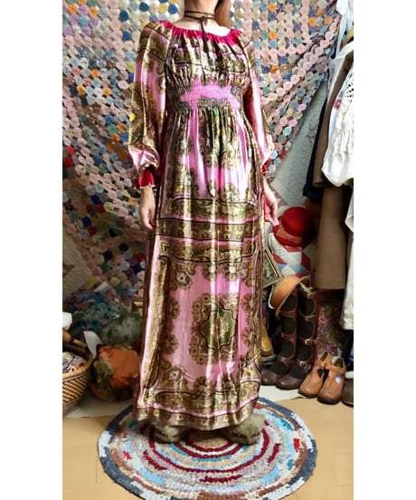 paisley scarf dress