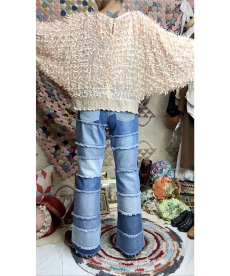 70-80's dolman sleeve ribbon tops