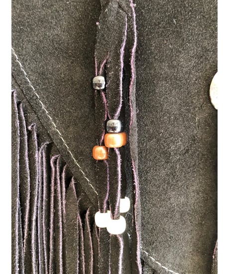 leather fringe collar