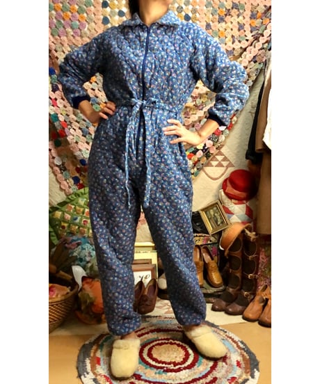 70s quilting jump suit