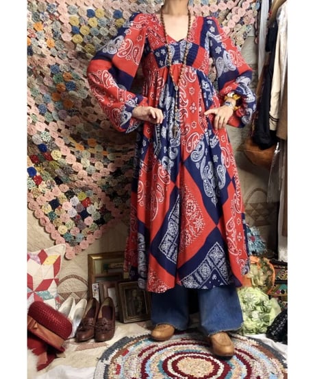 1970's bandanna one-piece ①