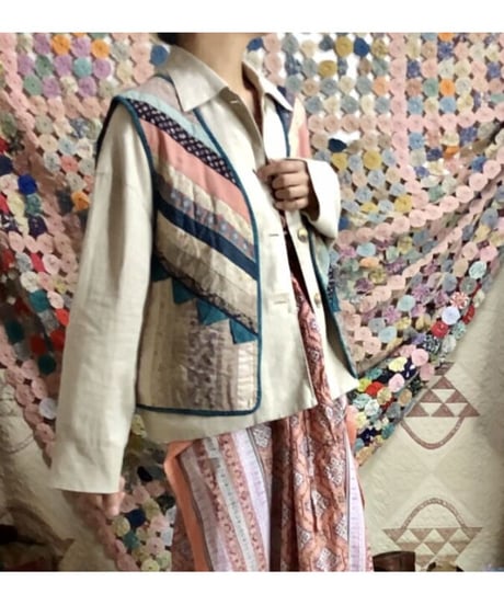 patchwork quilt vest