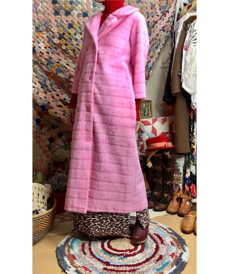 70s fleece fur coat