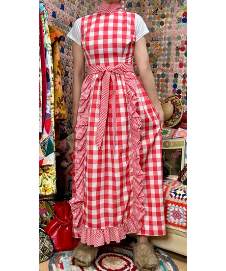 70s gingham dress