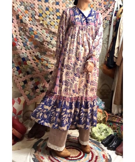 vintage indian cotton dress ③