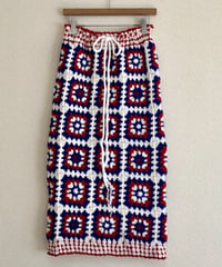 granny square skirt  tricolor