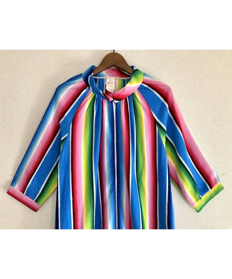 70s multicolored stripe dress