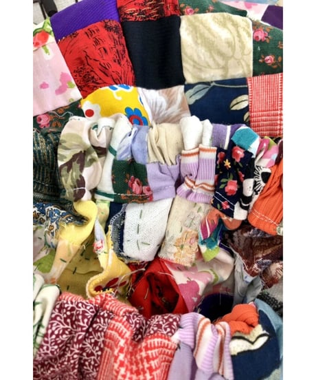 patchwork super wide pants