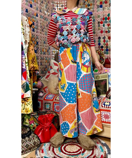 Raggedy Ann & Andy wide leg pants（A）