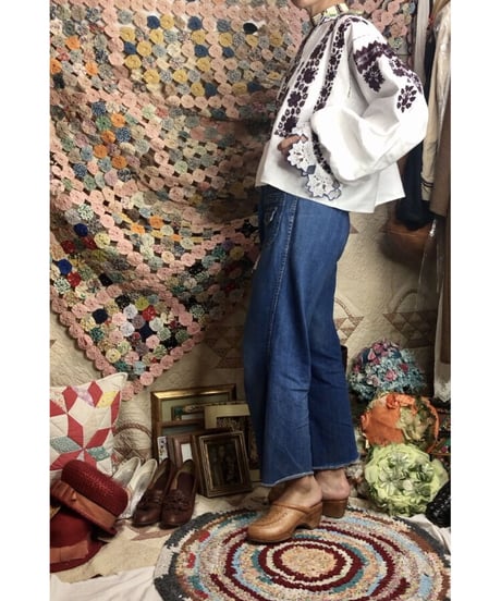 vintage croatian embroidered blouse