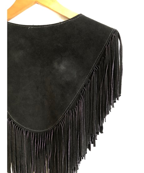leather fringe collar