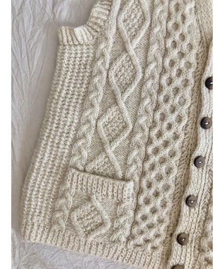 cable knit vest