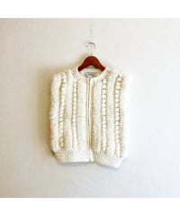 pompom knit vest