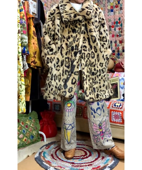 leopard faux fur coat