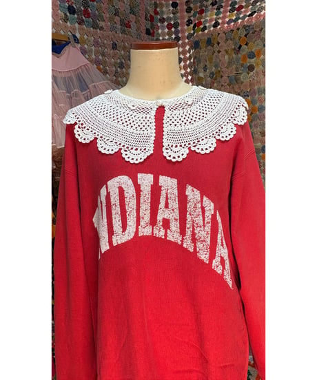 small flower crochet collar