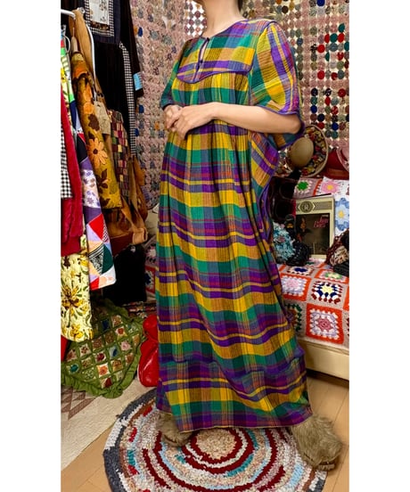plaid easy dress