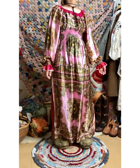 paisley scarf dress