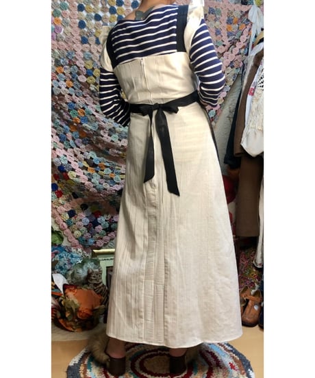 60-70s dresden plate apron dress