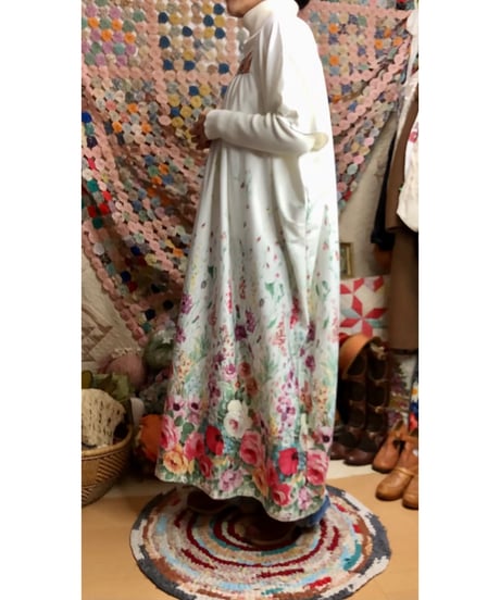 70s easy flower dress