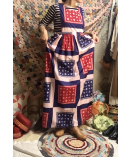 70's bandanna print one-piece