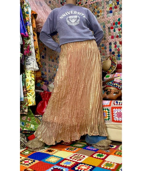 wrinkle maxi skirt