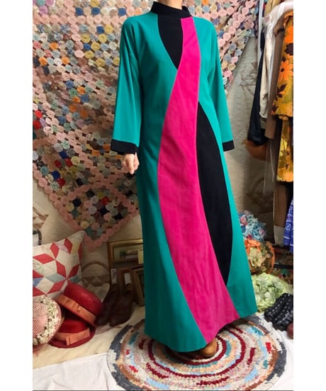 70's fleece dress