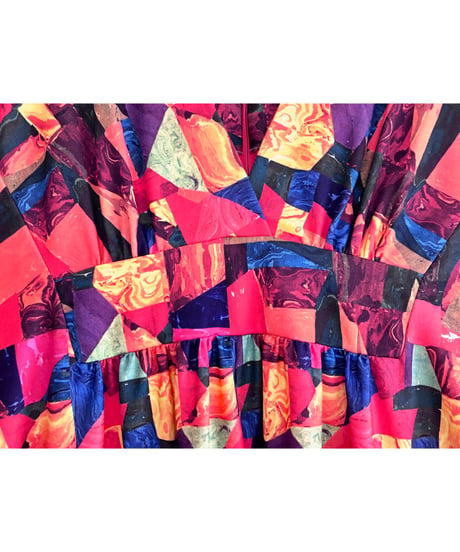 70s psychedelic easy dress