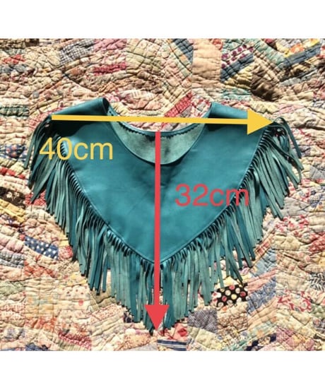 leather fringe collar