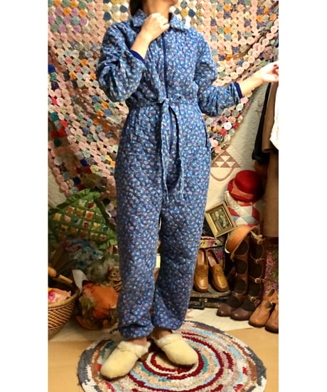 70s quilting jump suit