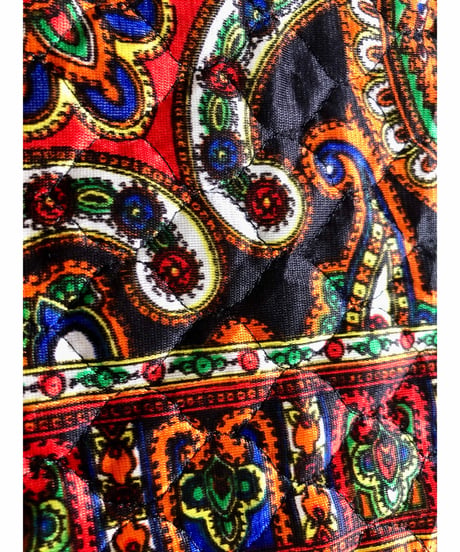 70s paisley quilting skirt