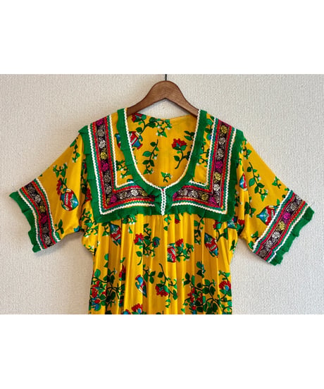 flower print rayon dress
