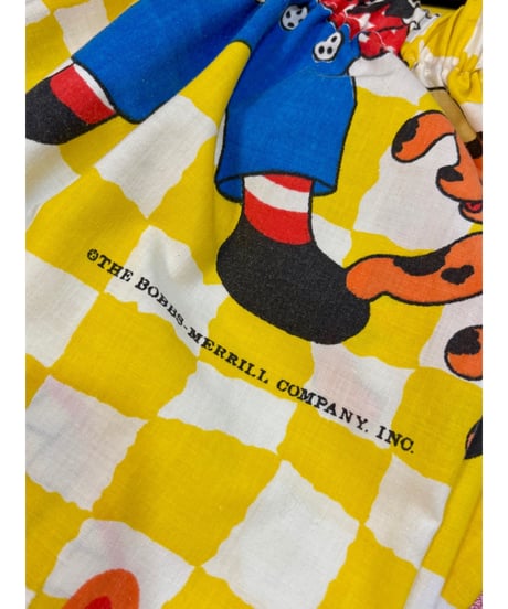 Raggedy Ann & Andy super wide leg pants（70s fabric）