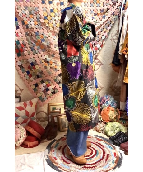 suzani embroidered robe