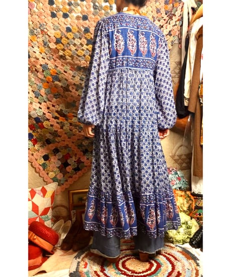 vintage indian cotton dress ③