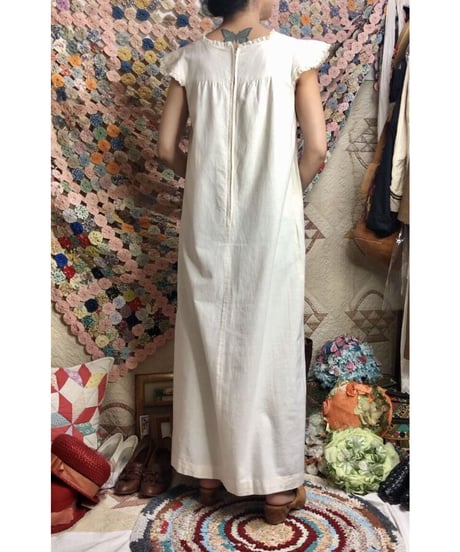 1970's hand embroidered one-piece
