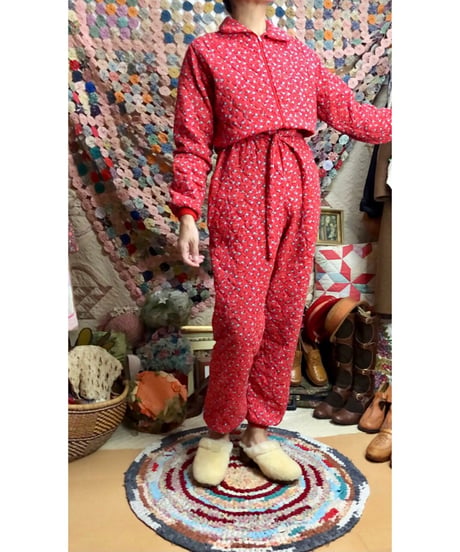 80s quilting jump suit