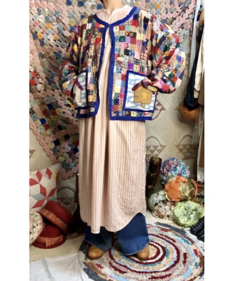 patchwork house motif jacket
