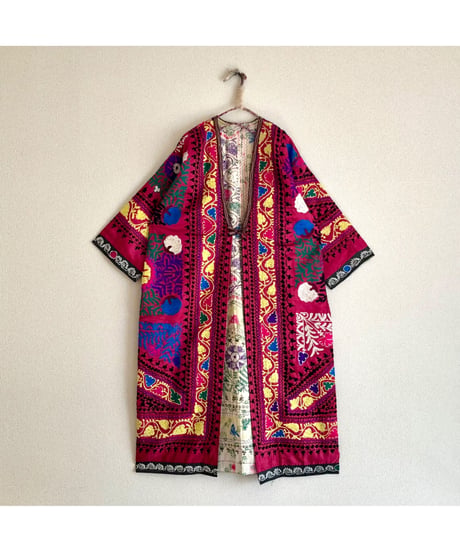 suzani embroidered robe