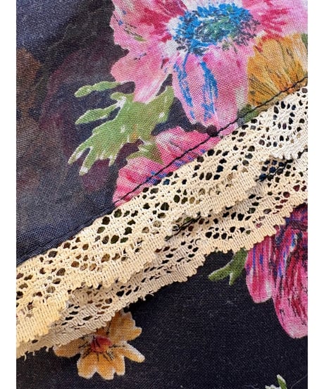 70s flower romantic dress