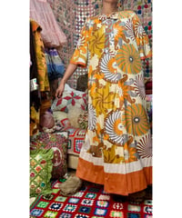 70s psychedelic print dress