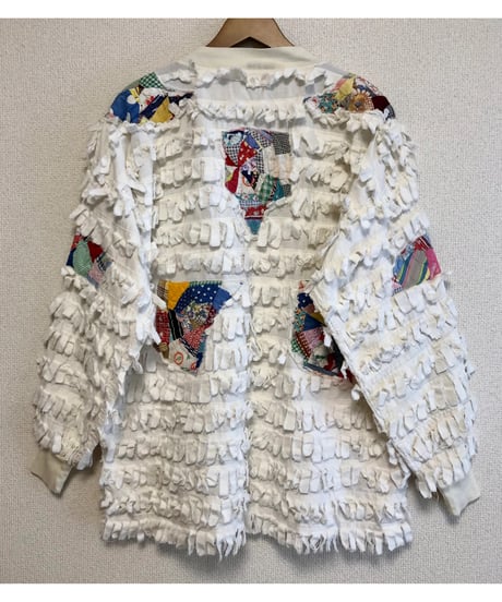 quilt patch fringe jacket