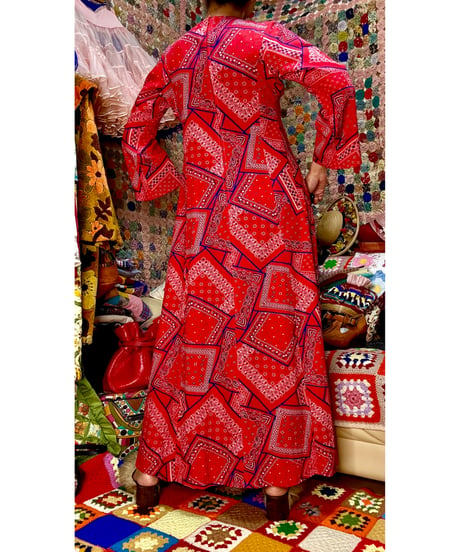 70s bandanna dress