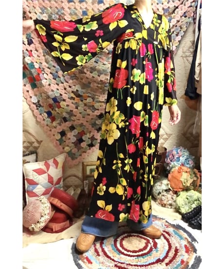 60's flower dress