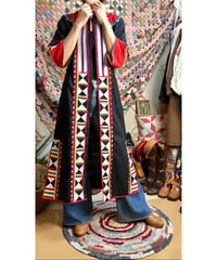 patchwork ethnic dress
