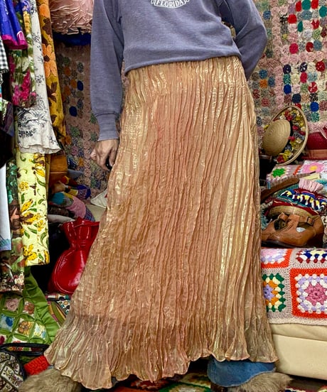 wrinkle maxi skirt