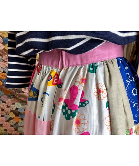 70's patchwork skirt