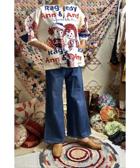Raggedy Ann & Andy feed  sack style tops