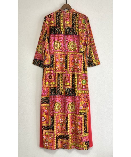 60's psychedelic flower dress