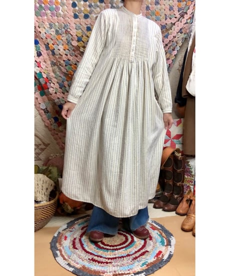 l.l.bean flannel dress（blu）